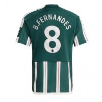 Fotballdrakt Herre Manchester United Bruno Fernandes #8 Bortedrakt 2023-24 Kortermet